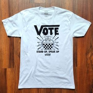 Vans t-shirt classic fit short sleeve graphic tee VOTE 2020 men size medium